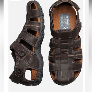 Nunn Bush Walk Brown VeganLeather Rio Bravo Fisherman Lightweight Sandals NWT 13